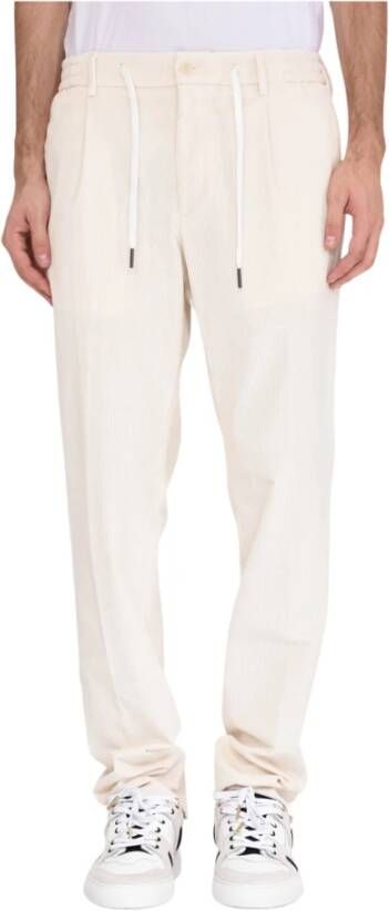 Tagliatore Slim-fit broek Wit Heren
