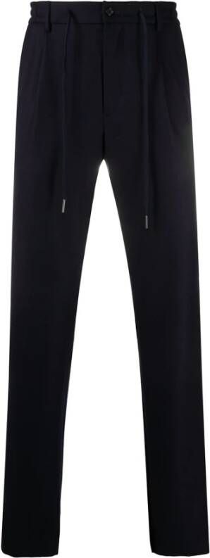 Tagliatore Slim-fit Trousers Blauw Heren