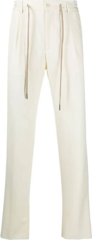 Tagliatore Slim-fit Trousers Wit Heren