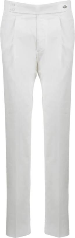 Tagliatore Slim-fit Trousers Wit Heren