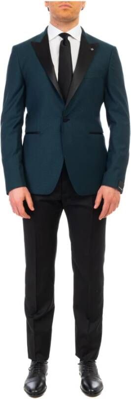 Tagliatore Suit Sets Blauw Heren