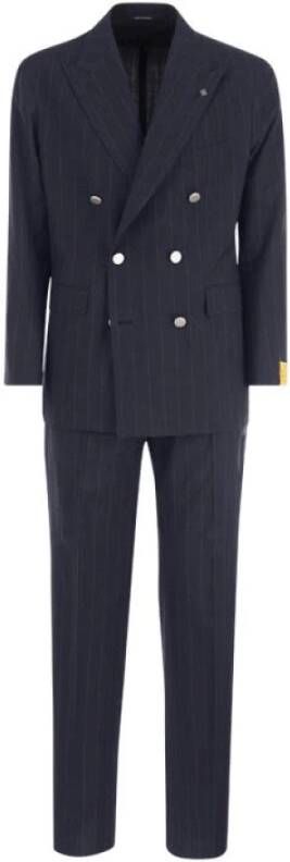 Tagliatore Suit Sets Blauw Heren