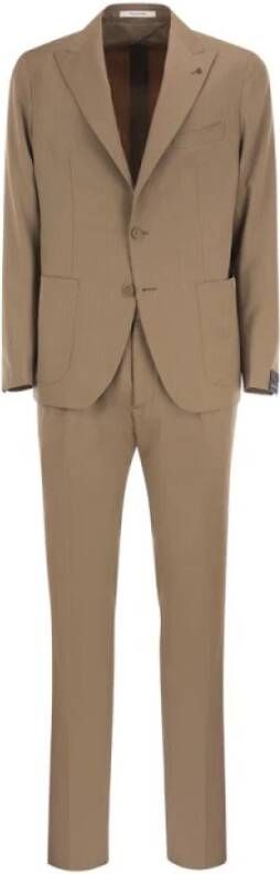 Tagliatore Suit Sets Bruin Heren