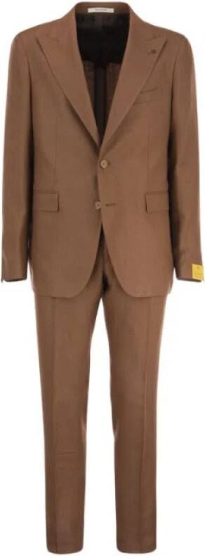 Tagliatore Suit Sets Bruin Heren