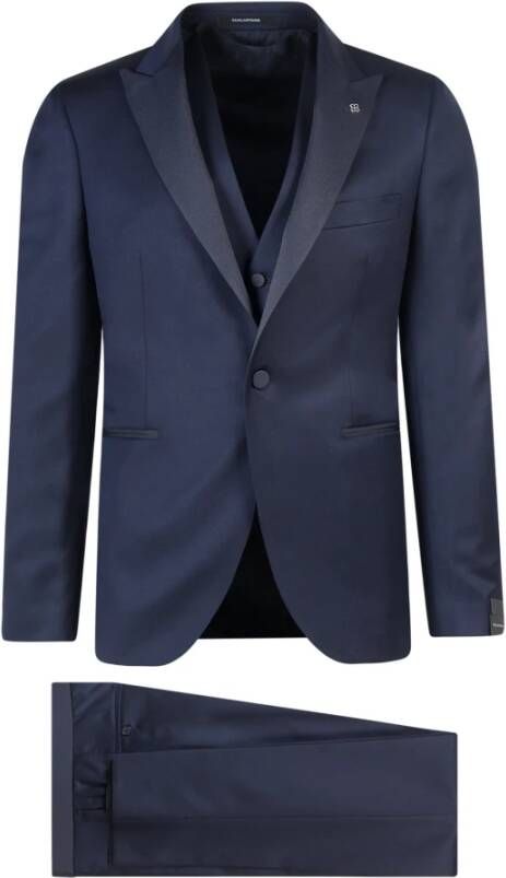 Tagliatore Suits Blauw Heren
