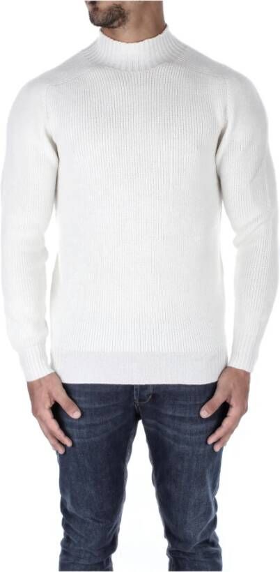 Tagliatore Sweaters Cream Beige Heren