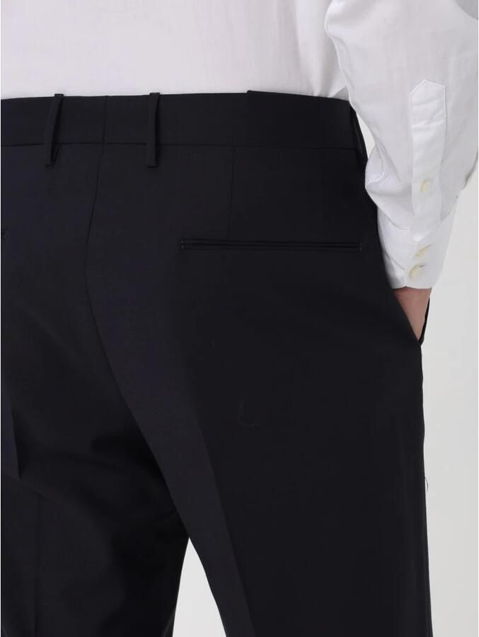 Tagliatore Wollen Broek Blue Heren - Foto 2