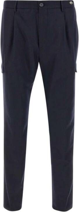 Tagliatore Trousers Blauw Heren