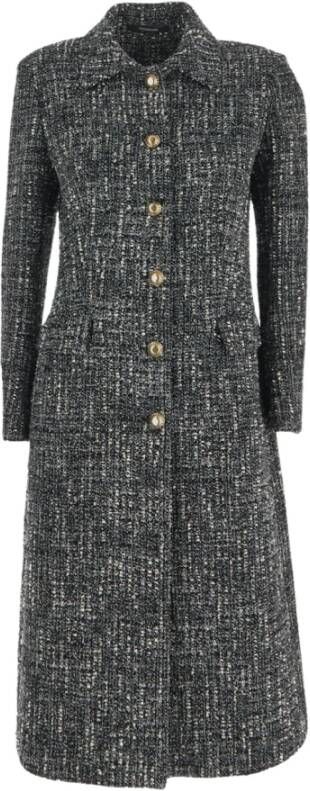 Tagliatore Tweed Jas voor Vrouwen Zwart Dames