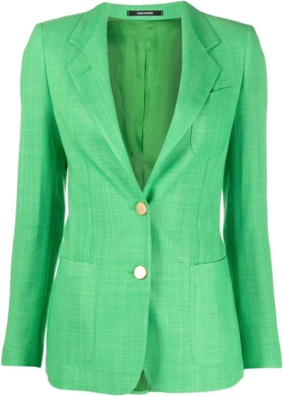 Tagliatore Women Clothing Outerwear Green Ss23 Groen Dames