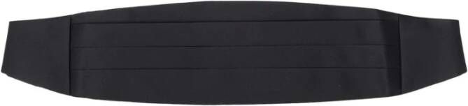Tagliatore Zwarte elastische riem met panelen en wraparound-stijl Zwart Heren
