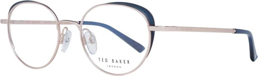 Ted Baker Rose Gouden Ronde Optische Monturen Pink Dames