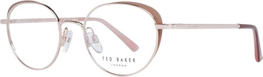 Ted Baker Ronde Roségouden Optische Monturen Pink Dames