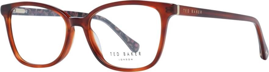 Ted Baker Bruin Rechthoekige Dames Optische Monturen Brown Dames