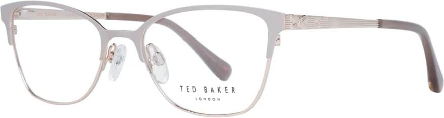 Ted Baker Grijze Cat Eye Optische Monturen van Roestvrij Staal Gray Dames