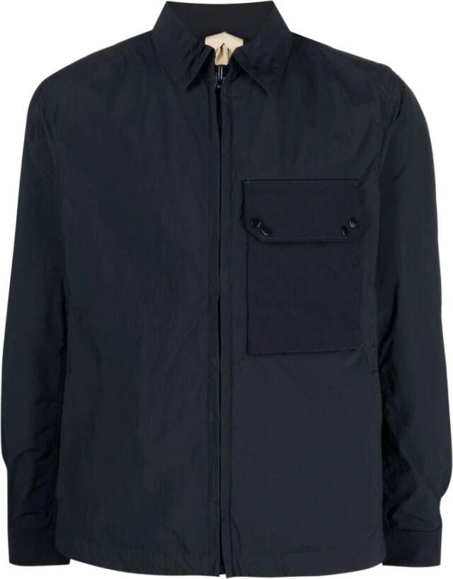 Ten C Coats Blauw Heren