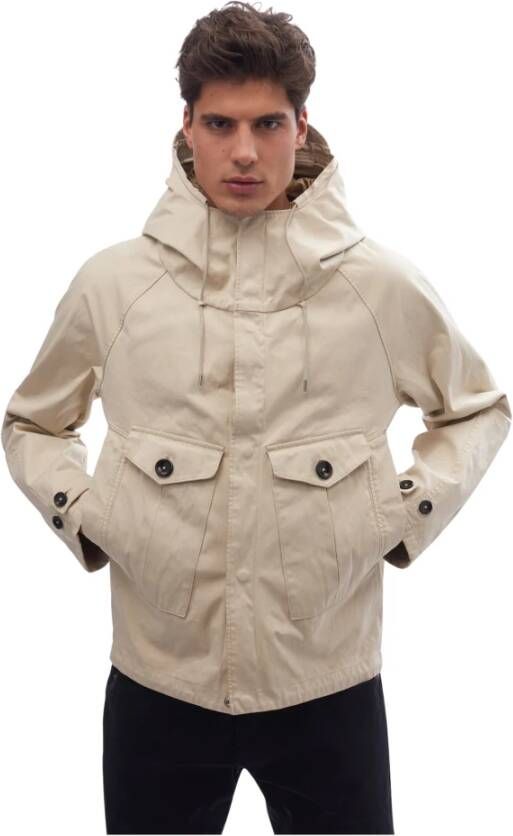 Ten C Tempest Anorak Gauze White Heren