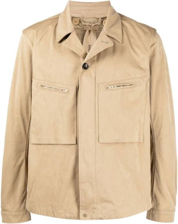 Ten C Light Jackets Beige Heren