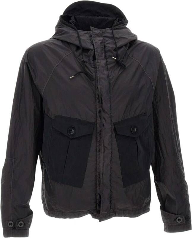 Ten C Rain Jackets Zwart Heren