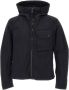 Ten C Zwarte Hooded Toggle Jas Black Heren - Thumbnail 1