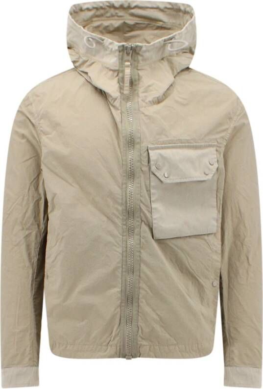 Ten C Wind Jackets Beige Heren