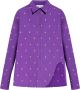 The Attico Diana oversized shirt Purple Dames - Thumbnail 1
