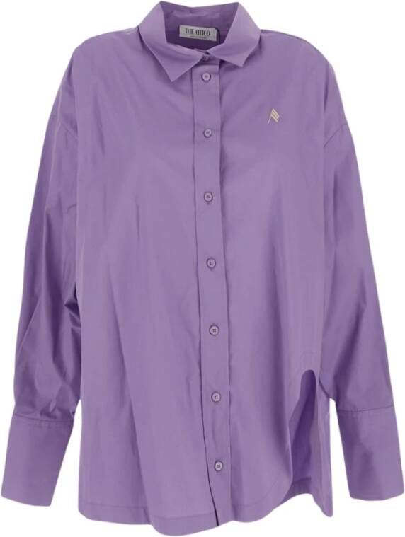 The Attico Diana Shirt Stijlvol en Trendy Purple Dames