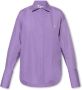 The Attico Eliza shirt met logo Purple Dames - Thumbnail 1