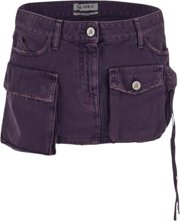 The Attico Fay Rok Stijlvol en Trendy Paars Dames