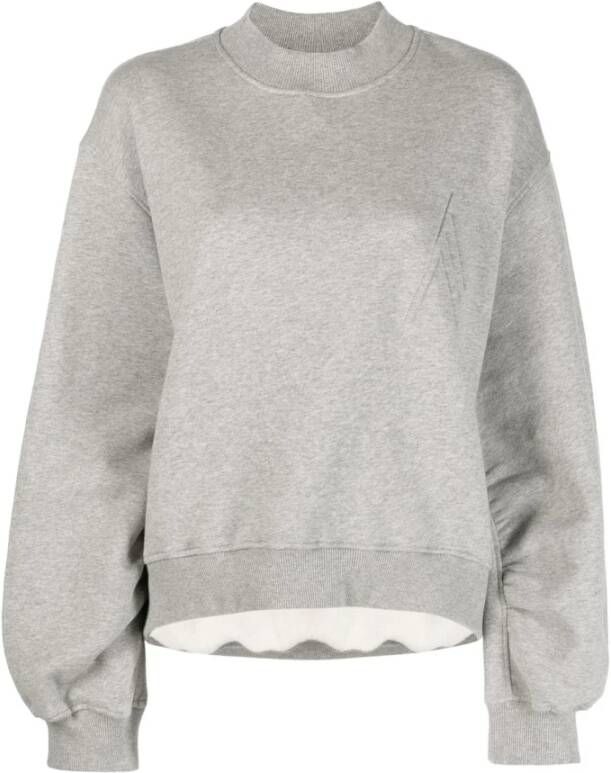 The Attico Grijze Aw23 Dames Sweatshirt Grijs Dames