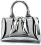 The Attico Zilveren Mini Tote Tas met Verstelbare Schouderband Gray Dames - Thumbnail 1