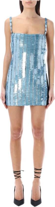 The Attico Jurken Blauw Dames
