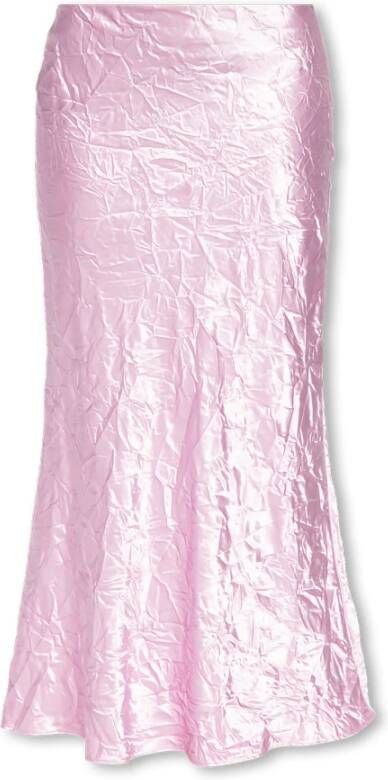 The Attico Roze Gerimpelde Rok Pink Dames