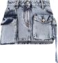 The Attico Vintage Blue Fay Denim Rok Blue Dames - Thumbnail 4