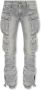 The Attico Essie Tapered Cargo Jeans Gray Dames - Thumbnail 4
