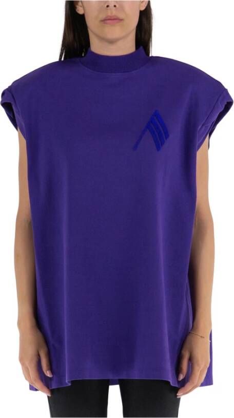 The Attico Laurie T-shirt Collectie Purple Dames