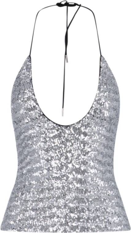 The Attico Sleeveless Tops Wit Dames