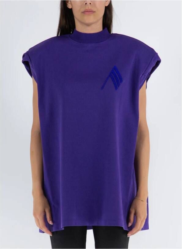 The Attico Laurie T-shirt Collectie Purple Dames