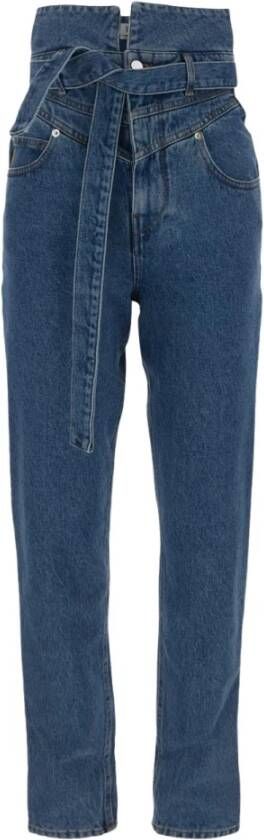 The Attico Slim-fit jeans Blauw Dames