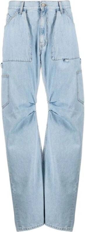 The Attico Straight Jeans Blauw Dames