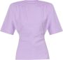 The Attico Paarse Jewel Split T-Shirt Purple Dames - Thumbnail 1