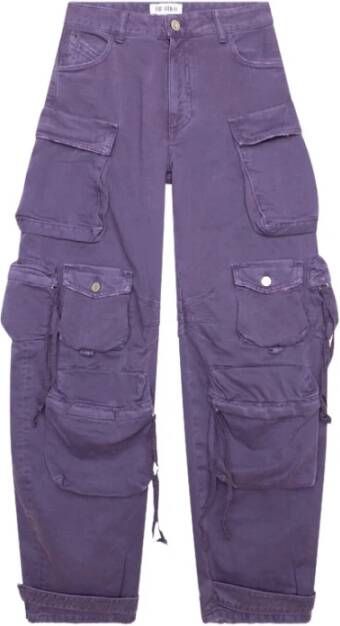The Attico Paarse Fern Relaxte Jeans Purple Dames