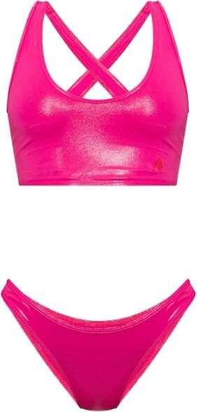 The Attico Fuchsia Roze Bikini Set Pink Dames