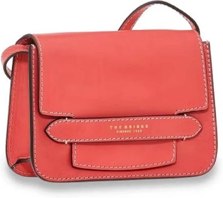 The Bridge Koraalrode Schoudertas Statement Stuk Red Dames