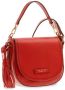 The Bridge Rode Leren Schoudertas Retro Stijl Red Dames - Thumbnail 1