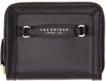 The Bridge Klassieke Leren Portemonnee Bettina Zwart Black Dames