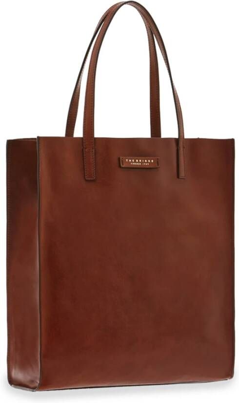 The Bridge Bruine Leren Handtas Praktisch en Modern Ontwerp Brown Dames