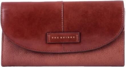 The Bridge Bruine Portemonnee met Clip Sluiting Brown Dames