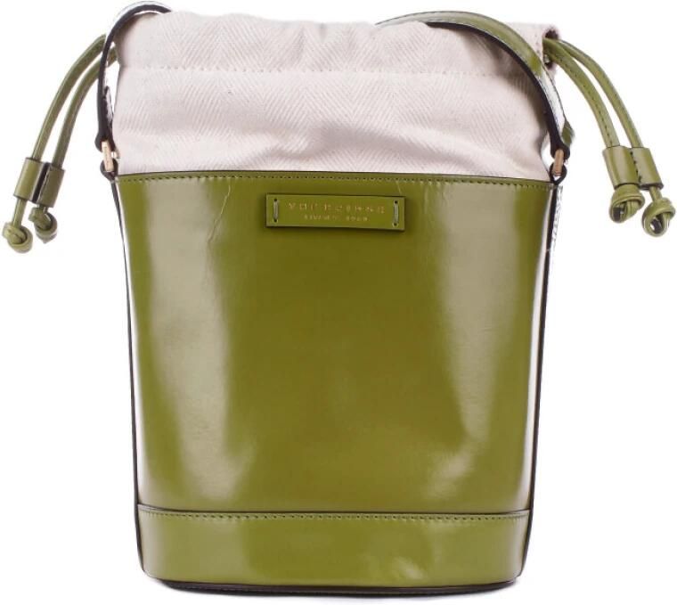 The Bridge Voorlogo Verstelbare Schoudertas Green Dames