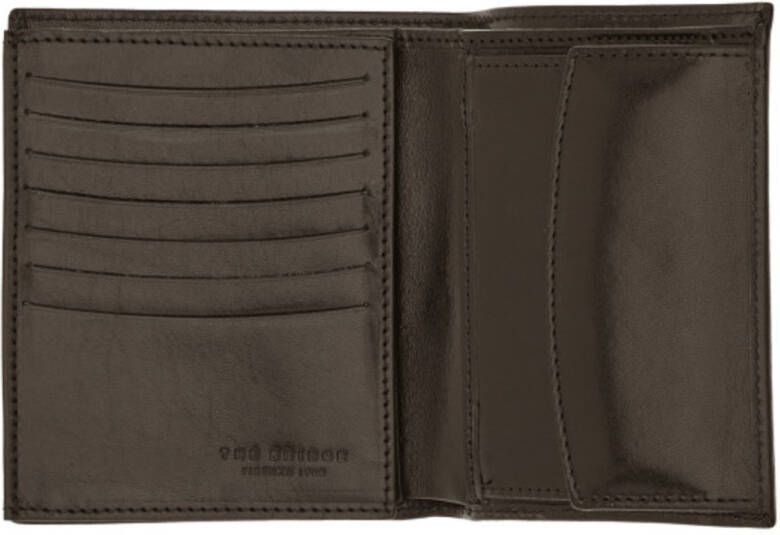The Bridge Zwarte Leren Portemonnee Heren Accessoires Brown Heren